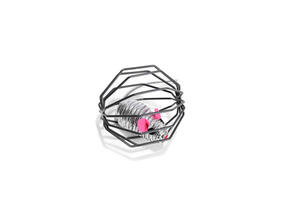 Freedog – kovová klietka s myšou (6 cm)