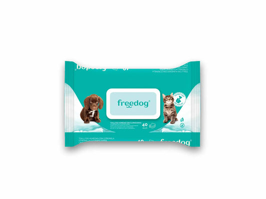 Freedog vlhčené utierky s chlorhexidínom, veľké balenie, 40 ks