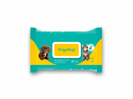 Freedog vlhčené utierky, veľké balenie, 40 kusov, 28 × 18 cm