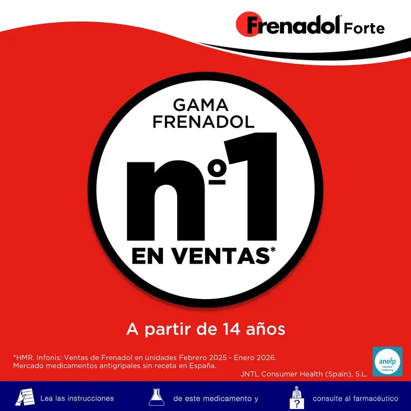 FRENADOL® Forte proti chrípke, na perorálne použitie, 10 vrecúšok