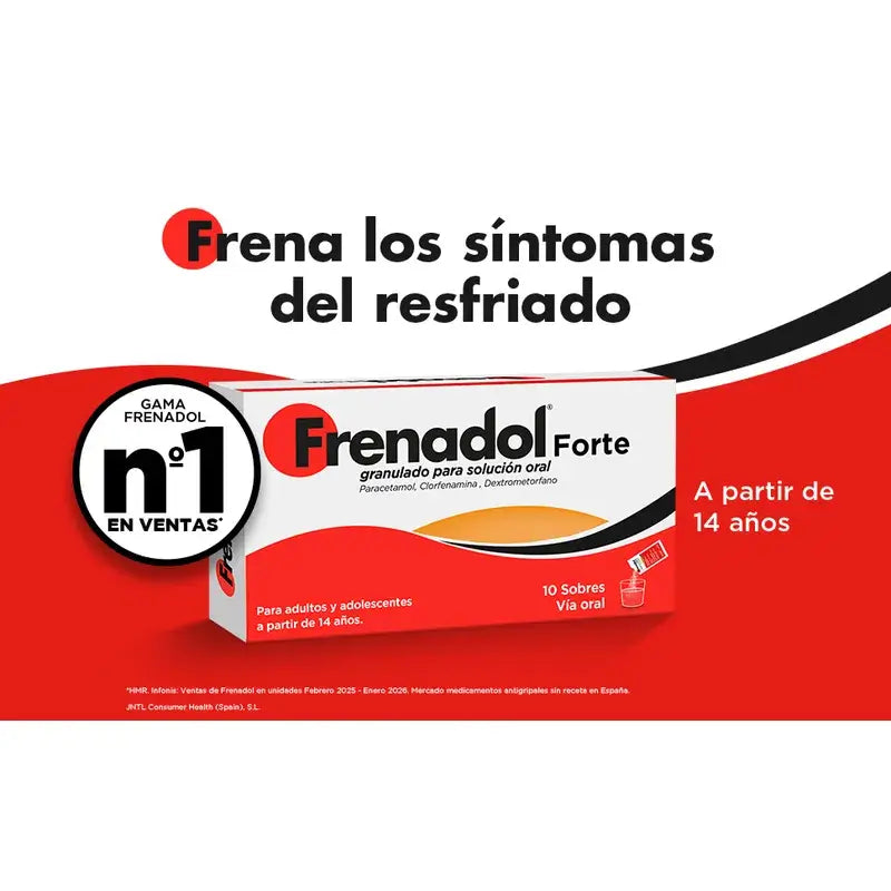 FRENADOL® Forte proti chrípke, na perorálne použitie, 10 vrecúšok