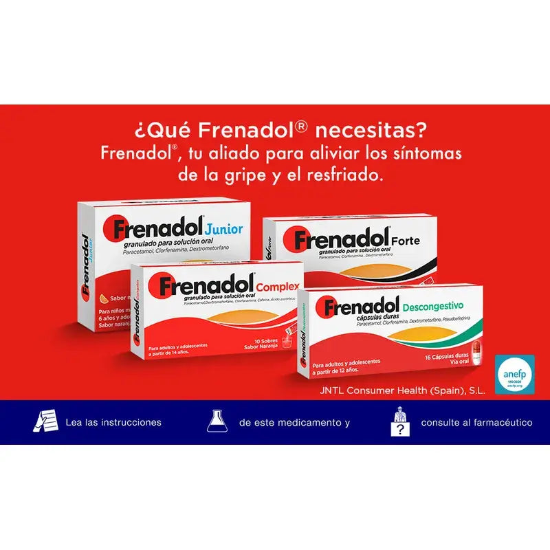 FRENADOL® Forte proti chrípke, na perorálne použitie, 10 vrecúšok