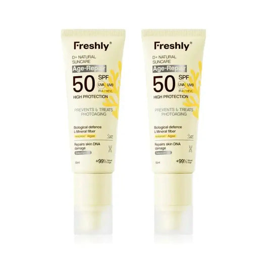 Freshly D+ Natural Suncare Age-Repair SPF 50, balenie 2 x 50 ml