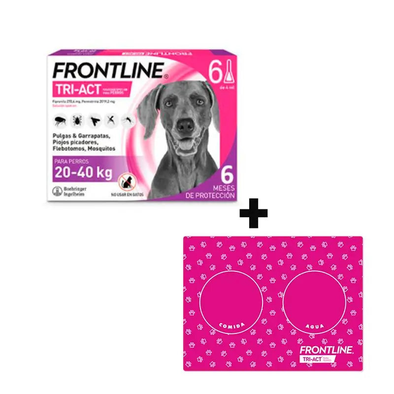 Frontline Tri-Act 20–40 kg, 6 pipiet