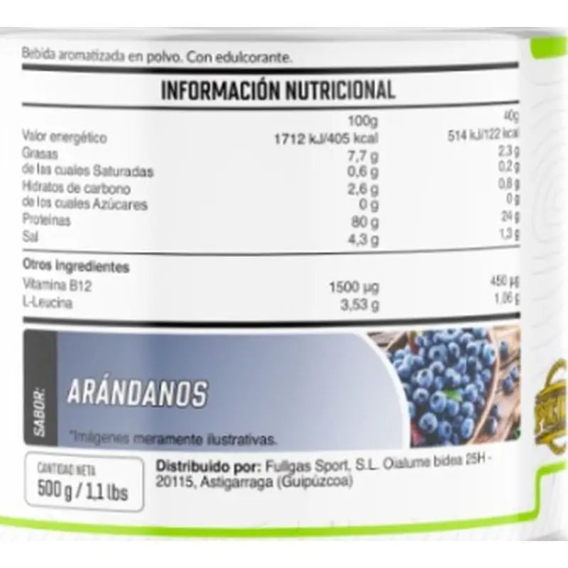 Fullgas Vegánsky proteín s príchuťou čučoriedok 500 g