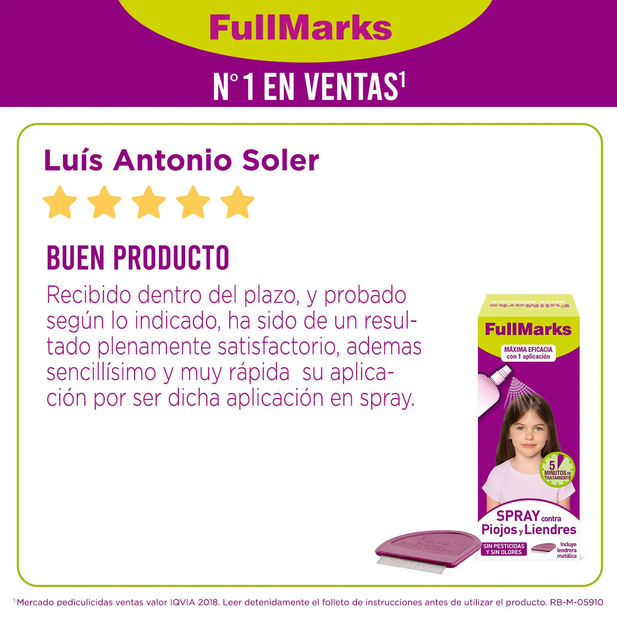 Fullmarks sprej proti všiam 150 ml