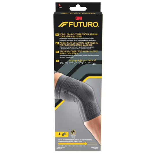 Futuro™ Prémiová kompresná kolenná ortéza so stabilizátormi, veľkosť L (43,1 – 49,5 cm), 1 ks