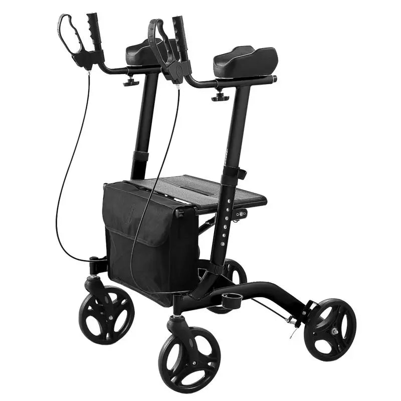 Rollator García 1880 s oporou pre predlaktie a brzdami na rukovätiach 