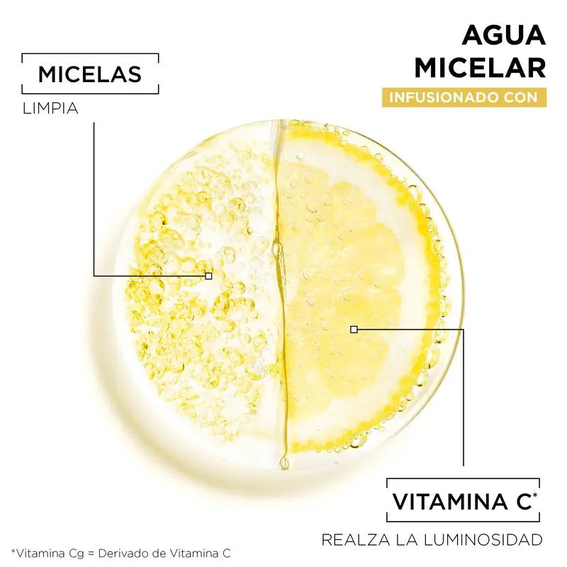 Garnier Micelárna voda s vitamínom C, čistí, odstraňuje make-up a rozžiari matnú pleť. Hypoalergénne zloženie – 400 ml
