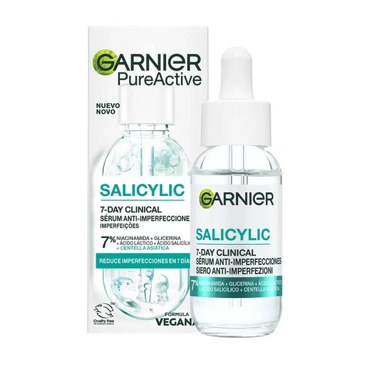 Garnier Anti-Acne Pure Active Salicylic – sérum proti nedokonalostiam a čistiaci prípravok, 30 ml