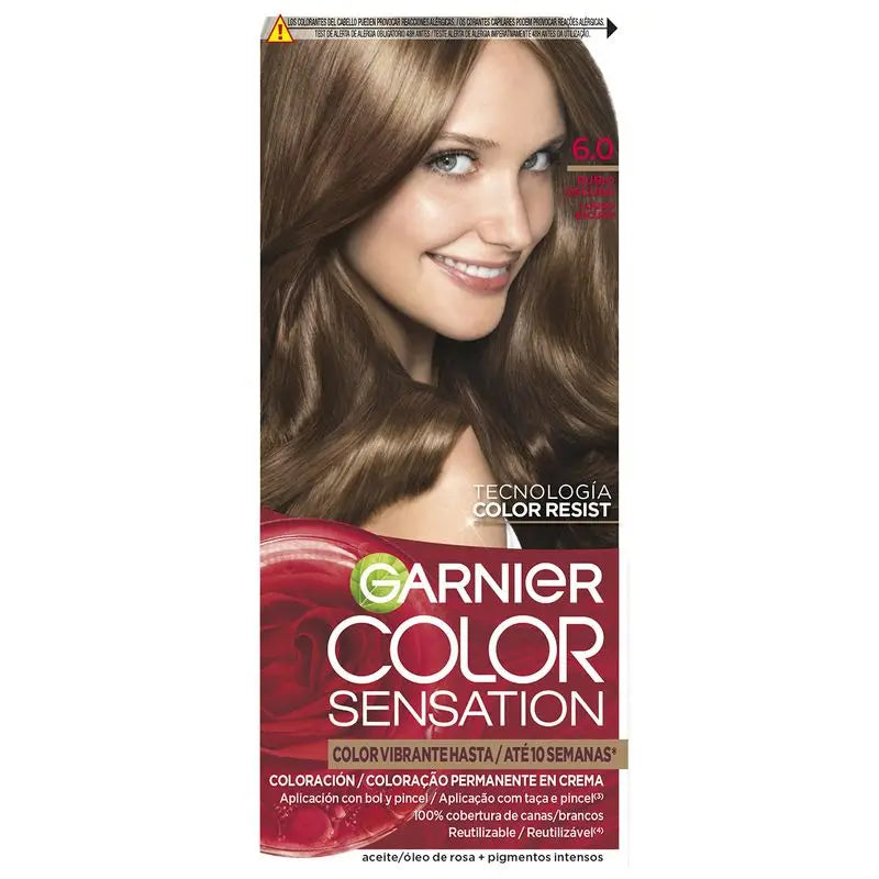 Garnier Color Sensation Trvalá farba v kréme 6.0 Tmavá blond