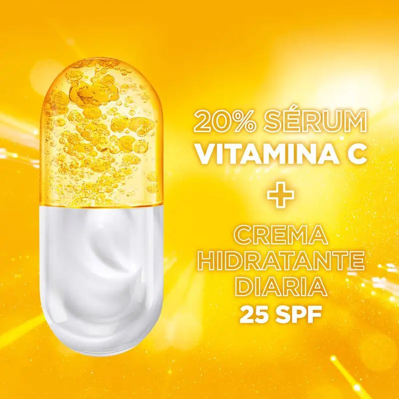 Garnier Krémové sérum s SPF 25. Vysoko koncentrované sérum s vitamínom C a slnečnou ochranou, 50 ml