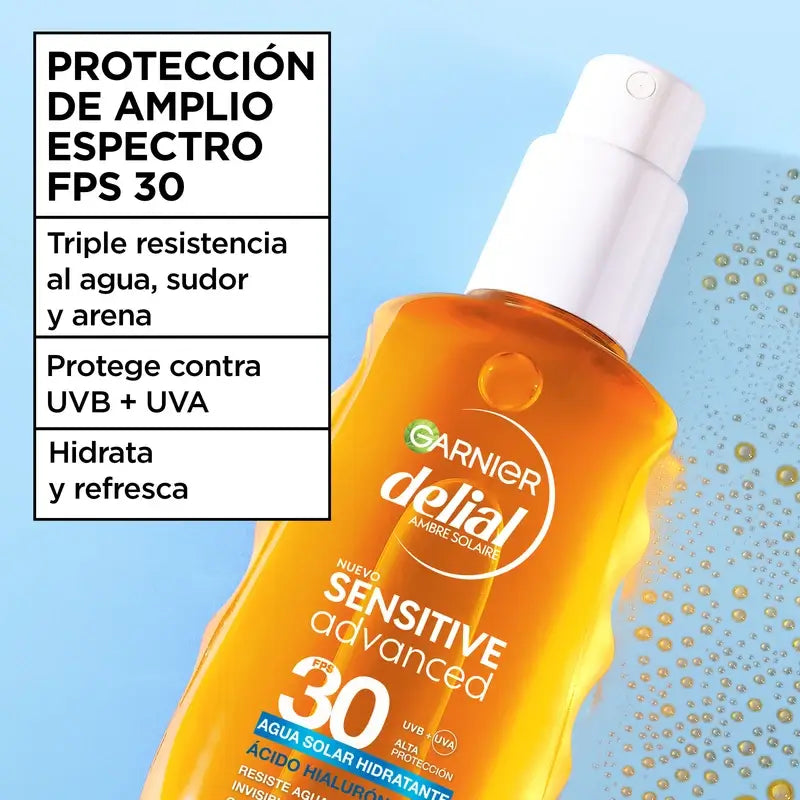 Garnier Delial Sensitive Advanced Hydratačný opaľovací krém SPF 30, 150 ml