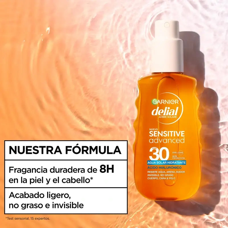 Garnier Delial Sensitive Advanced Hydratačný opaľovací krém SPF 30, 150 ml