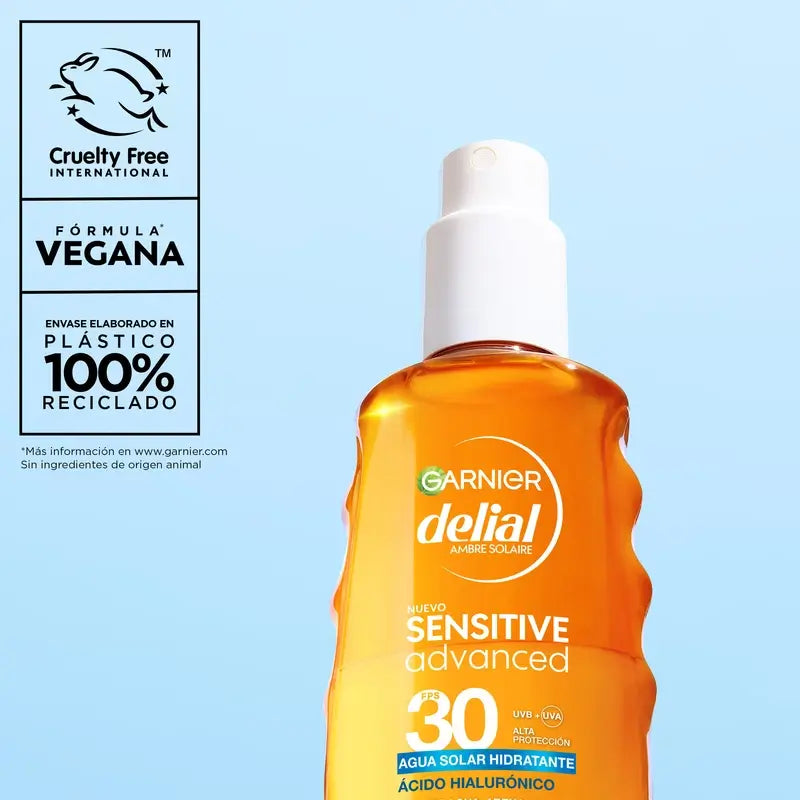 Garnier Delial Sensitive Advanced Hydratačný opaľovací krém SPF 30, 150 ml