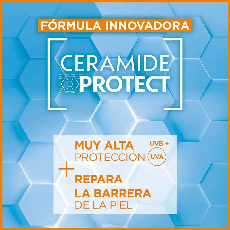 Garnier Delial Sensitive Advanced SPF 50+ sprej pre citlivú, svetlú a slnku citlivú pleť. Vhodný pre deti, 150 ml