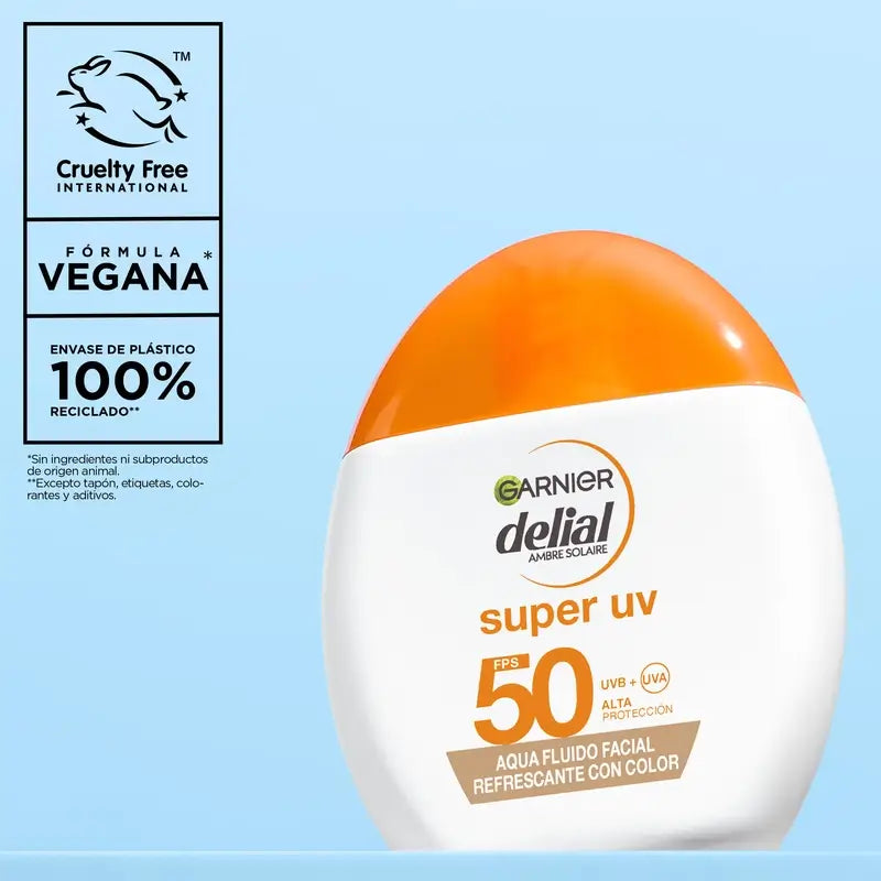 Garnier Delial Super UV Osviežujúci pleťový fluid SPF 50 s matným efektom, 50 ml