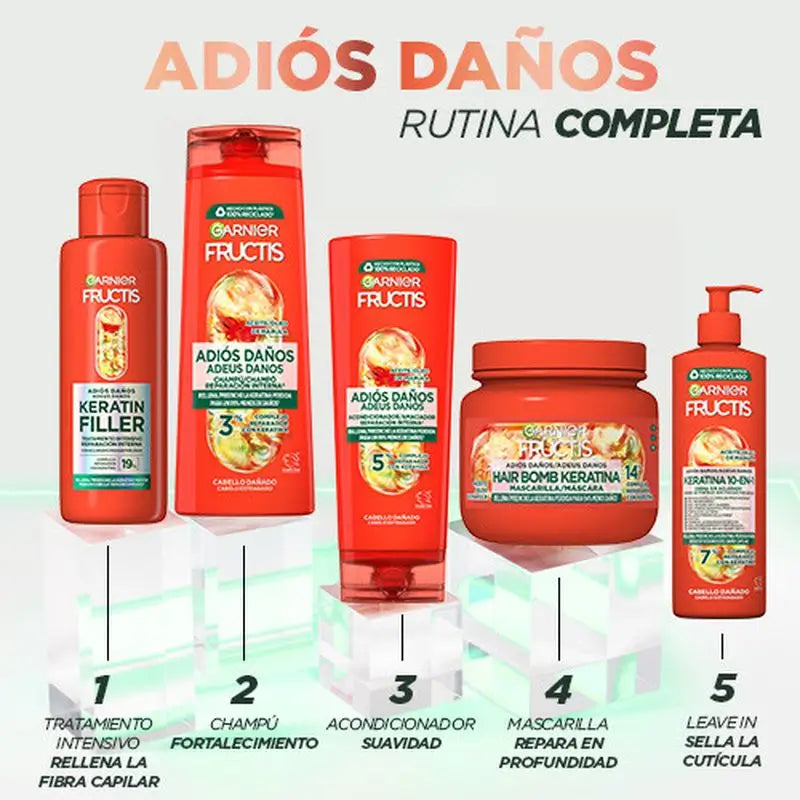 Garnier Fructis Kondicionér „Adiós Daños“ s marulovým olejom pre poškodené vlasy 250 ml