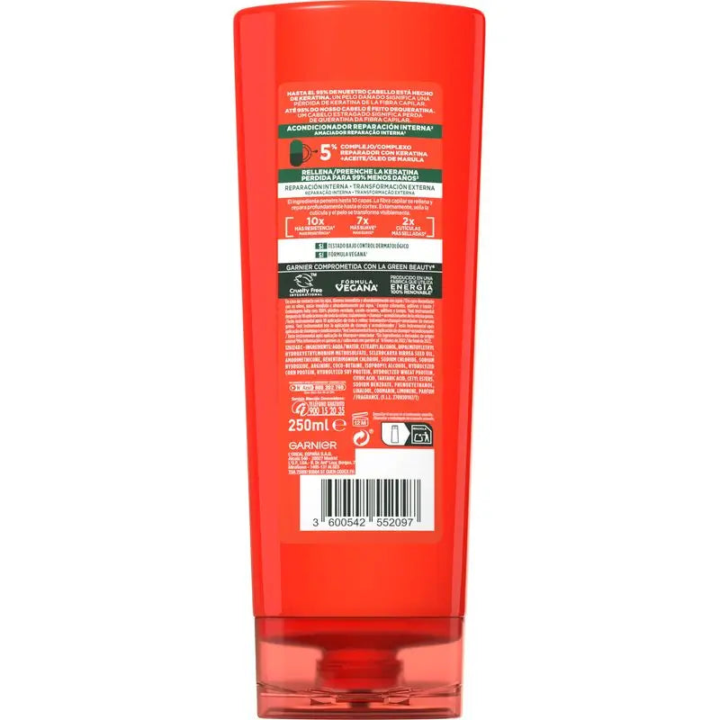 Garnier Fructis Kondicionér „Adiós Daños“ s marulovým olejom pre poškodené vlasy 250 ml