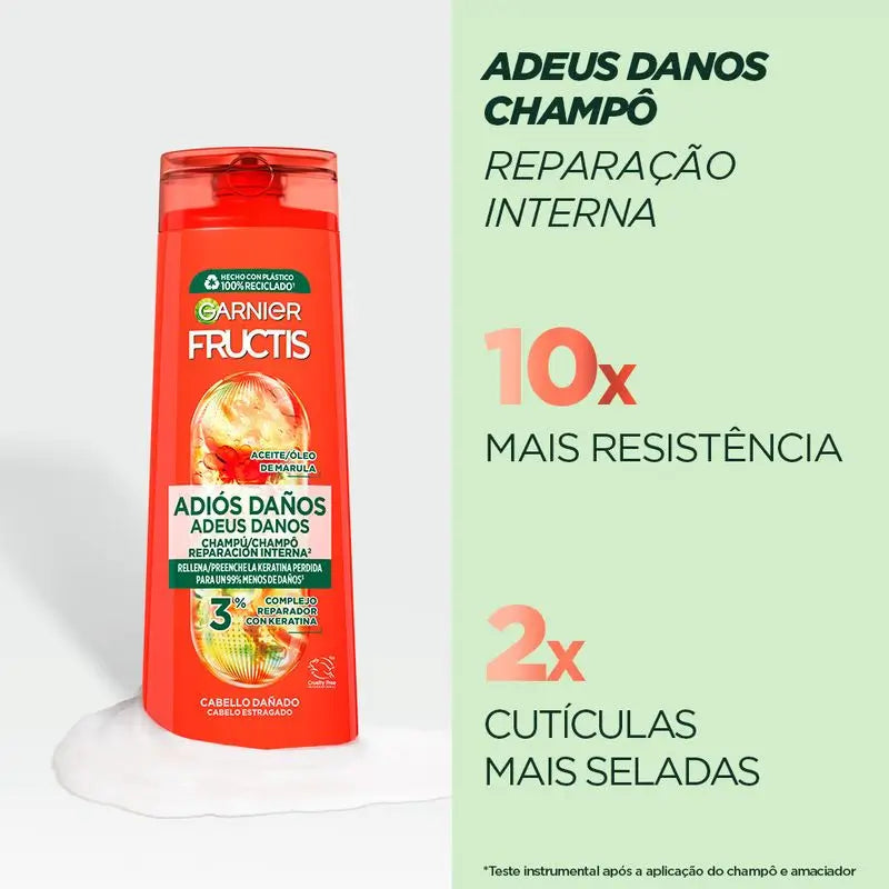 Garnier Fructis Šampón „Adiós Daños“ s marulovým olejom pre poškodené vlasy 300 ml