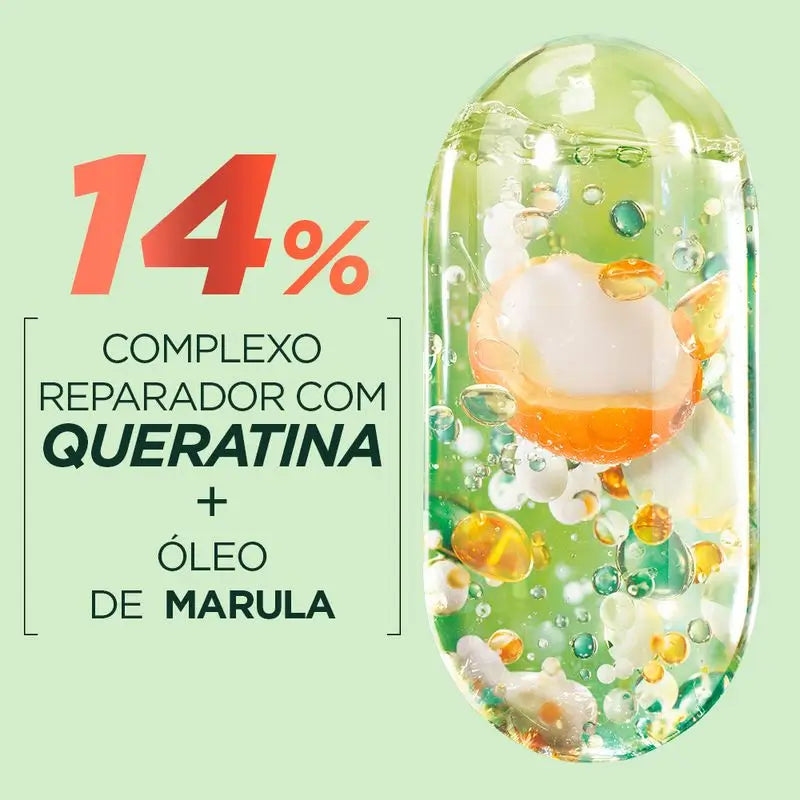 Garnier Fructis Bezoplachový krém 10 v 1 „Zbohom poškodenie“ s marulovým olejom pre poškodené vlasy 400 ml