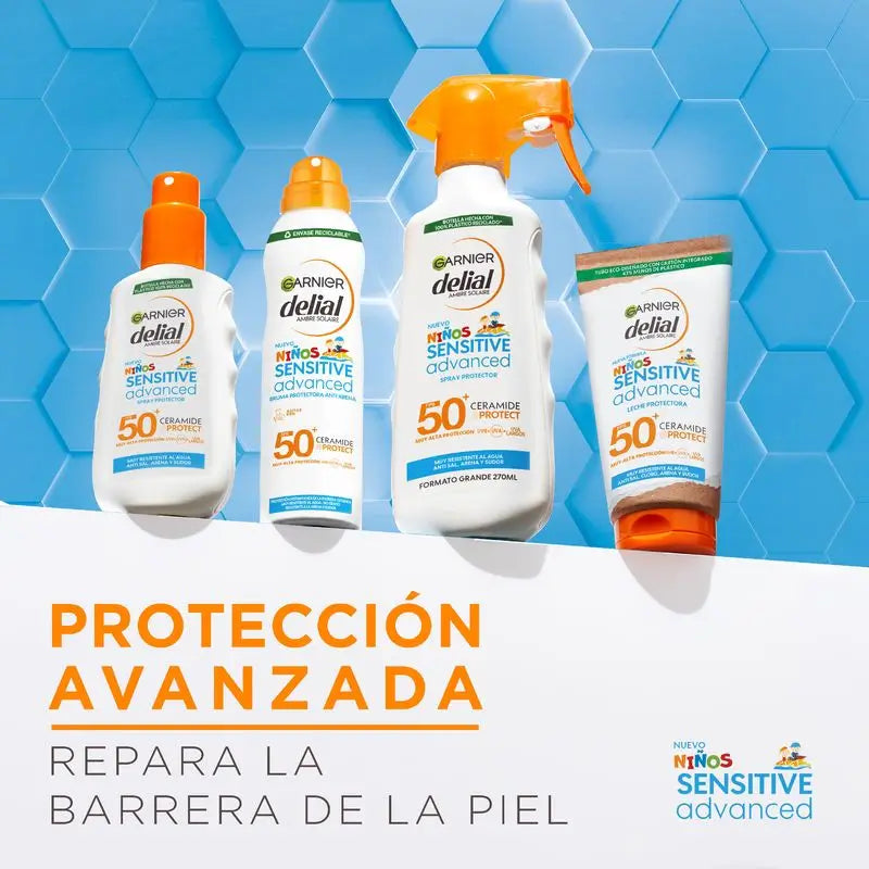 Garnier Delial Sensitive Advanced Sprej proti piesku SPF 50+, 150 ml