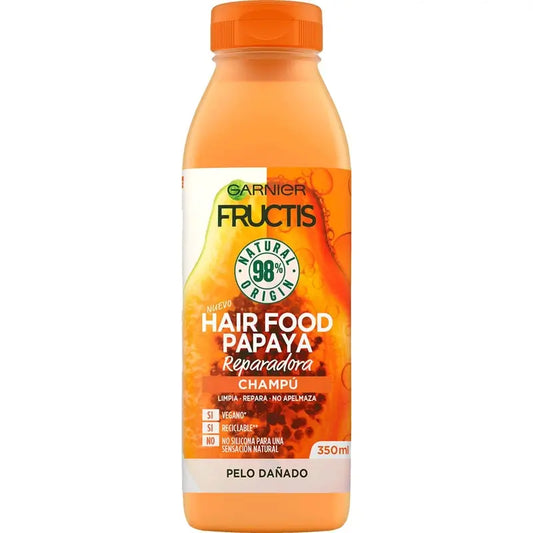 Garnier Fructis Hair Food Papaya šampón 350 ml pre poškodené vlasy