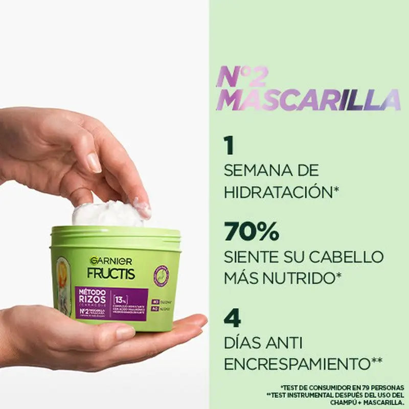 Garnier Fructis Metóda na kučery Maska č. 2 pre hydratované kučery po dobu 1 týždňa 370 ml