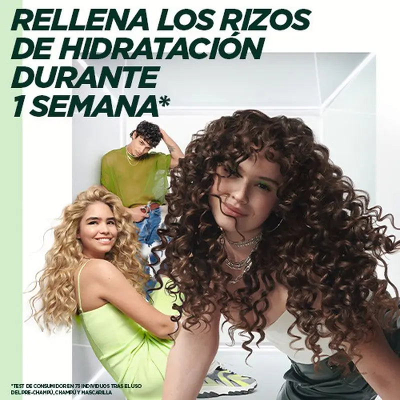 Garnier Fructis Metóda na kučery Maska č. 2 pre hydratované kučery po dobu 1 týždňa 370 ml