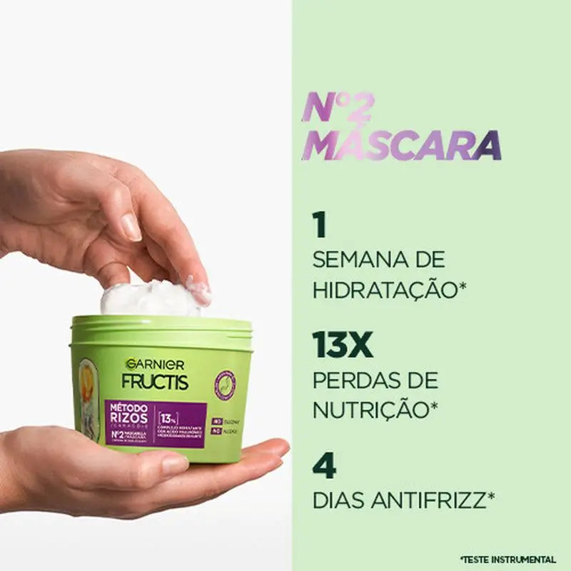 Garnier Fructis Metóda na kučery Maska č. 2 pre hydratované kučery po dobu 1 týždňa 370 ml