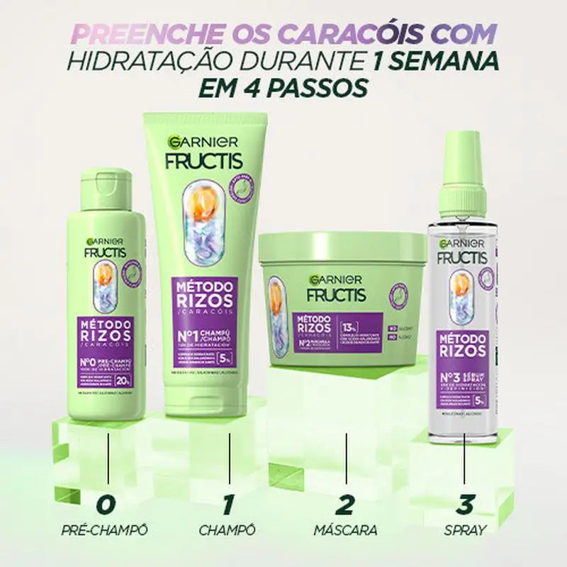 Garnier Fructis Metóda na kučery Maska č. 2 pre hydratované kučery po dobu 1 týždňa 370 ml