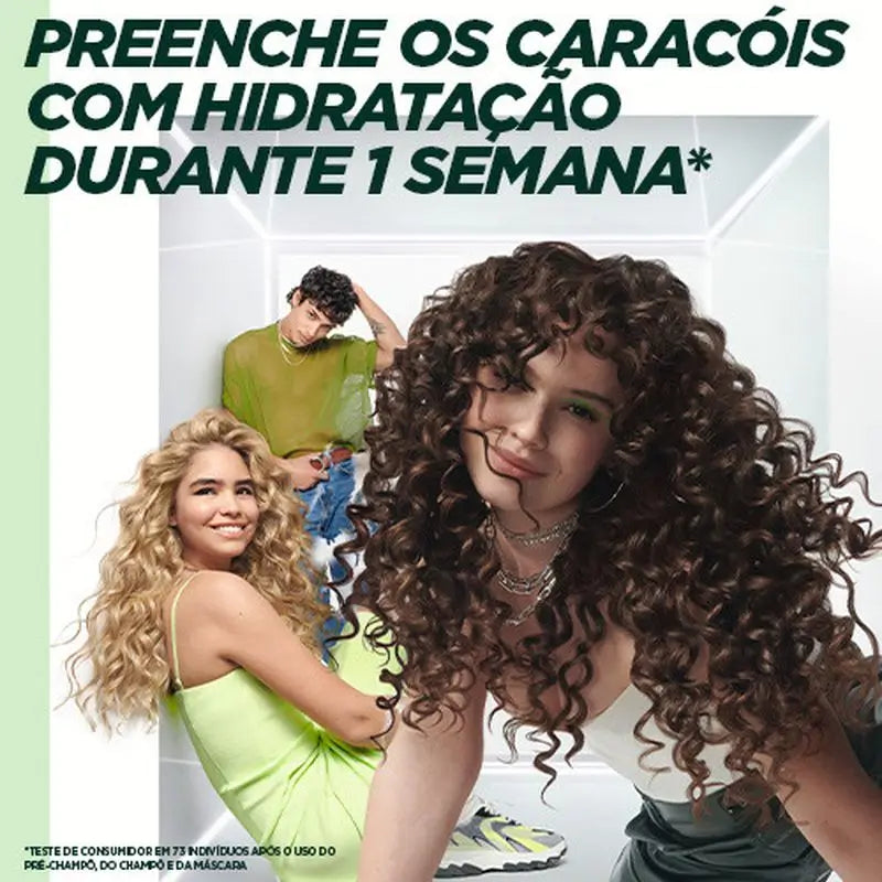 Garnier Fructis Metóda na kučery Maska č. 2 pre hydratované kučery po dobu 1 týždňa 370 ml