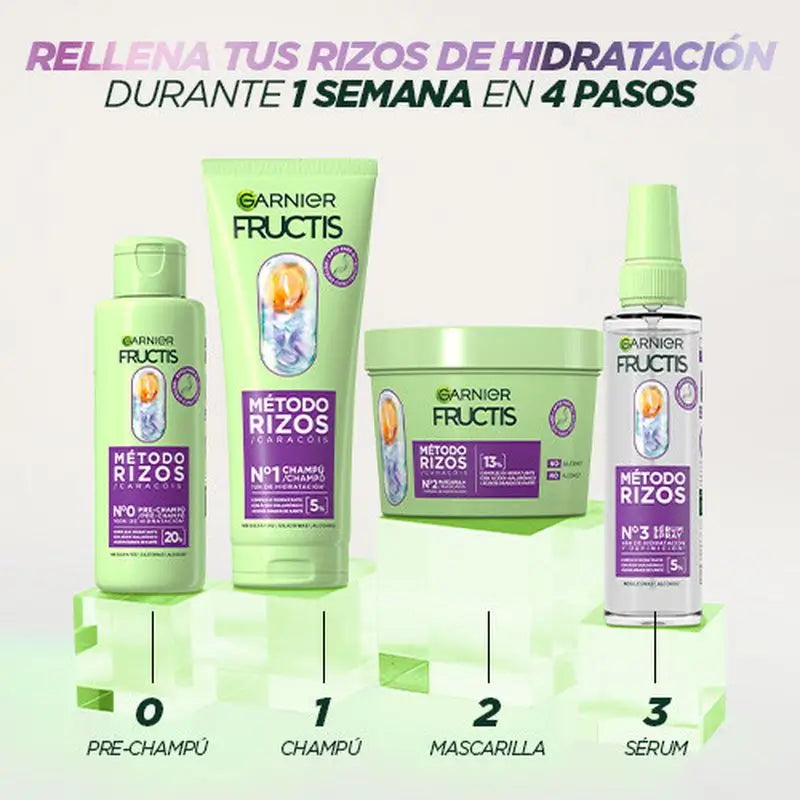 Garnier Fructis Metóda na kučery Maska č. 2 pre hydratované kučery po dobu 1 týždňa 370 ml