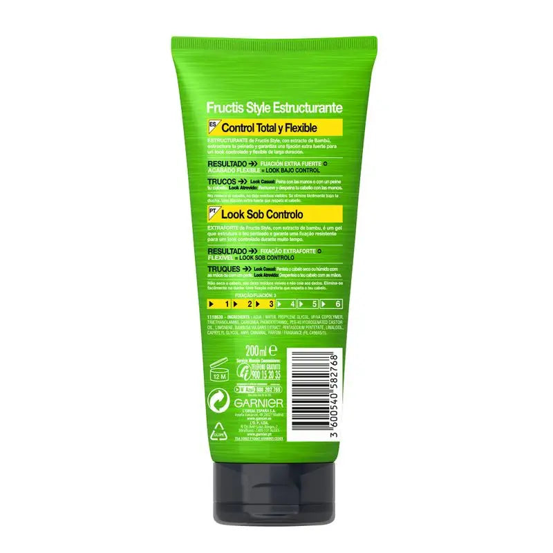 Garnier Fructis Style Štruktúrujúci gél s extra silným účinkom 200 ml