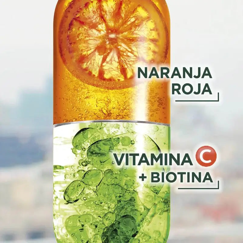 Garnier Fructis Vitamin Force šampón s červeným pomarančom, vitamínom C a biotínom pre vlasy náchylné na vypadávanie – 380 ml