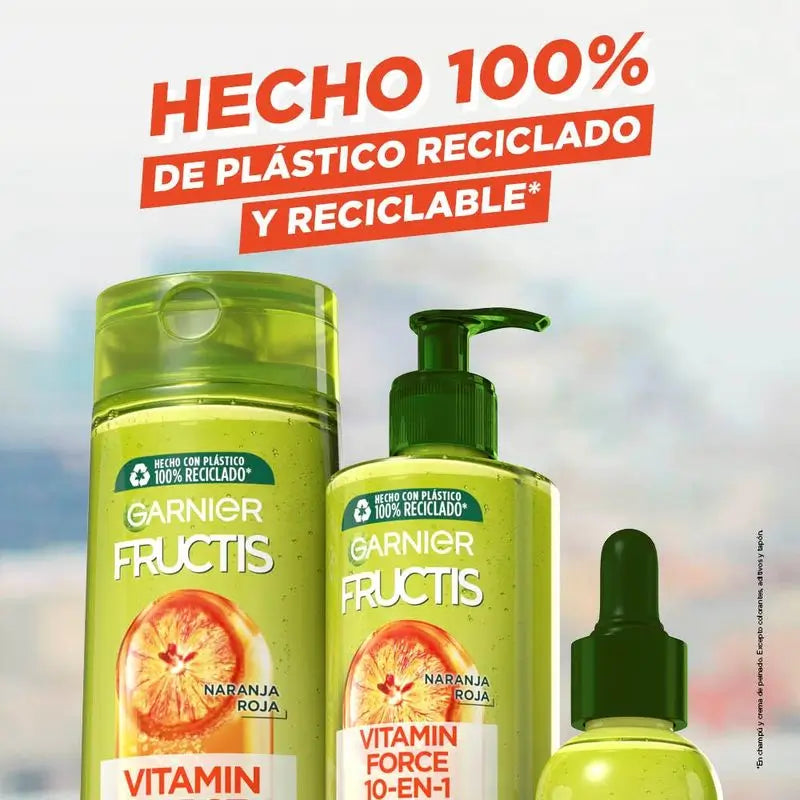 Garnier Fructis Vitamin Force Krém bez oplachovania s červeným pomarančom, vitamínom C a biotínom pre vlasy náchylné na vypadávanie – 400 ml