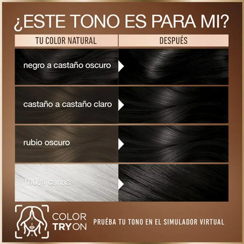 Garnier Good – trvalá farba na vlasy bez amoniaku, 90 % prírodného pôvodu, odtieň 2.0 – čierna trufová.