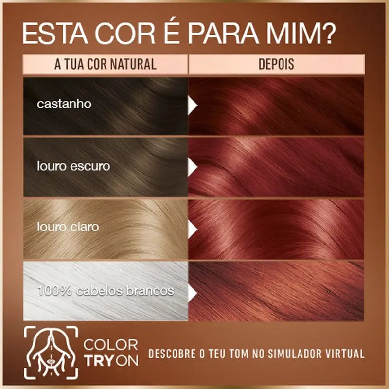 Garnier Good – trvalá farba na vlasy bez amoniaku, 90 % prírodného pôvodu, odtieň 6.6 – granátovo červená.