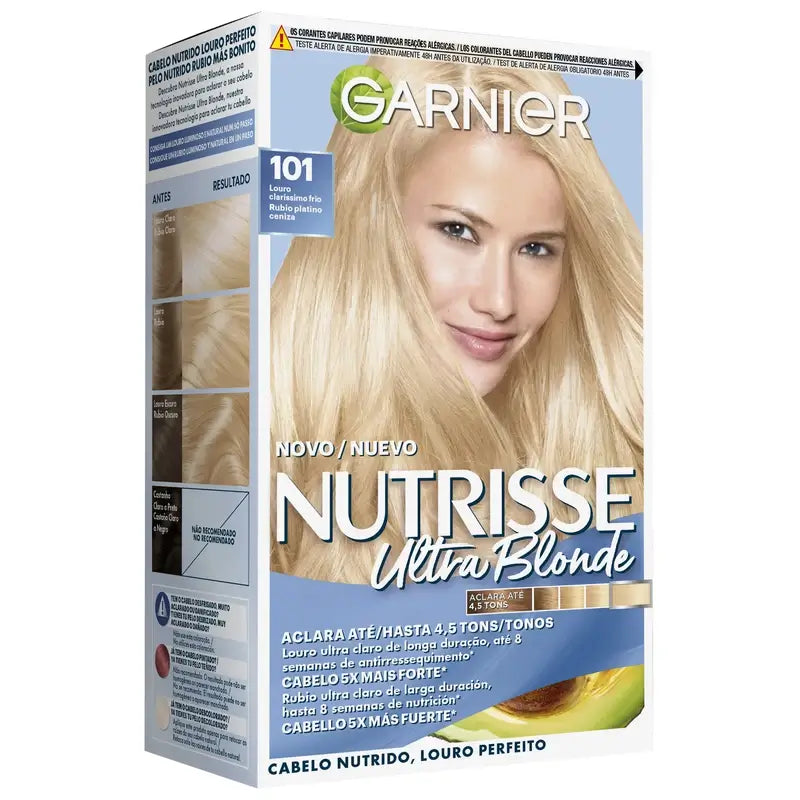 Garnier Nutrisse Zosvetľovač na popelavú platinovú blond č. 101, 160 ml