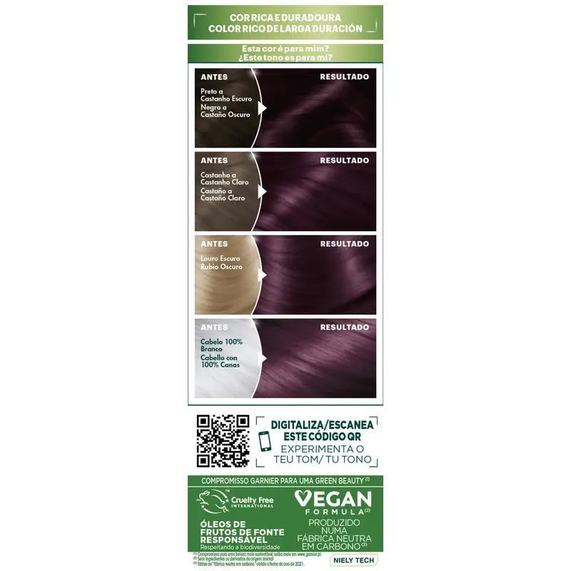 Garnier Nutrisse – zakrytie šedín s vyživujúcou maskou, odtieň 4.26 Violín Castaño, 160 ml