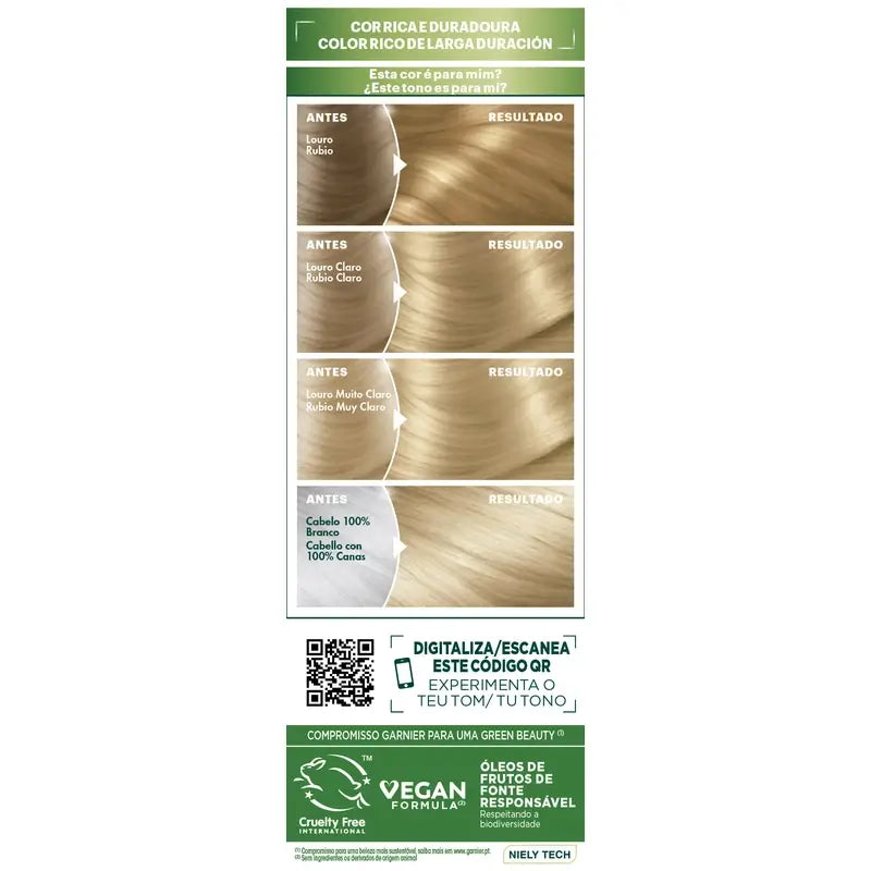 Garnier Nutrisse Trvalá farba na vlasy – veľmi svetlý blond č. 9, 160 ml