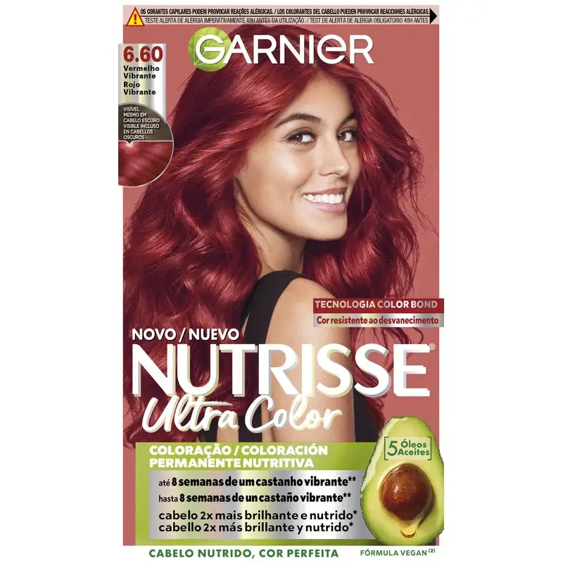 Garnier Nutrisse Ultra Color 6.60 Rouge, 160 ml