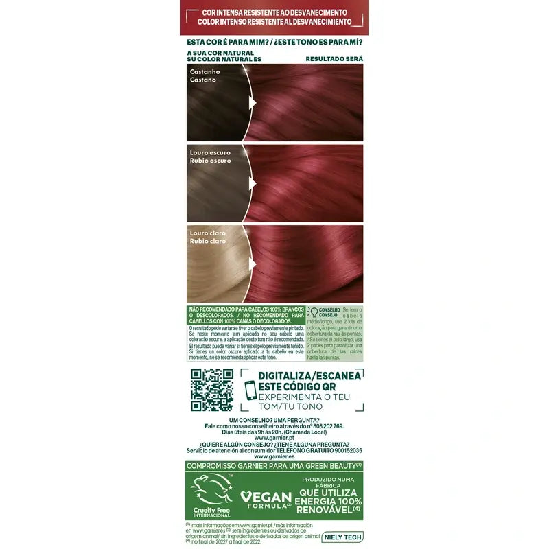Garnier Nutrisse Ultra Color 6.60 Rouge, 160 ml