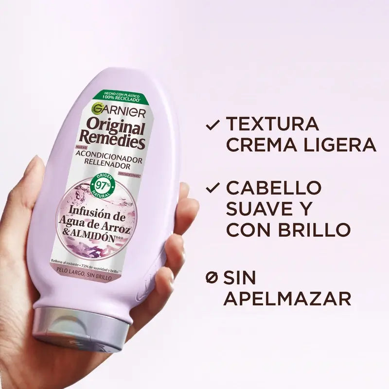 Garnier Original Remedies Kondicionér s ryžovou vodou a škrobom, 250 ml
