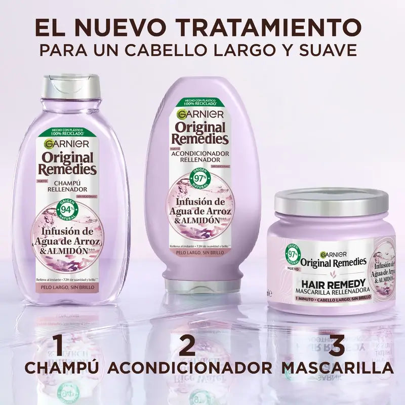 Garnier Original Remedies Kondicionér s ryžovou vodou a škrobom, 250 ml