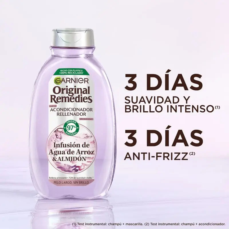 Garnier Original Remedies – vyživujúci šampón s výťažkom z ryžovej vody, pre dlhé, matné vlasy