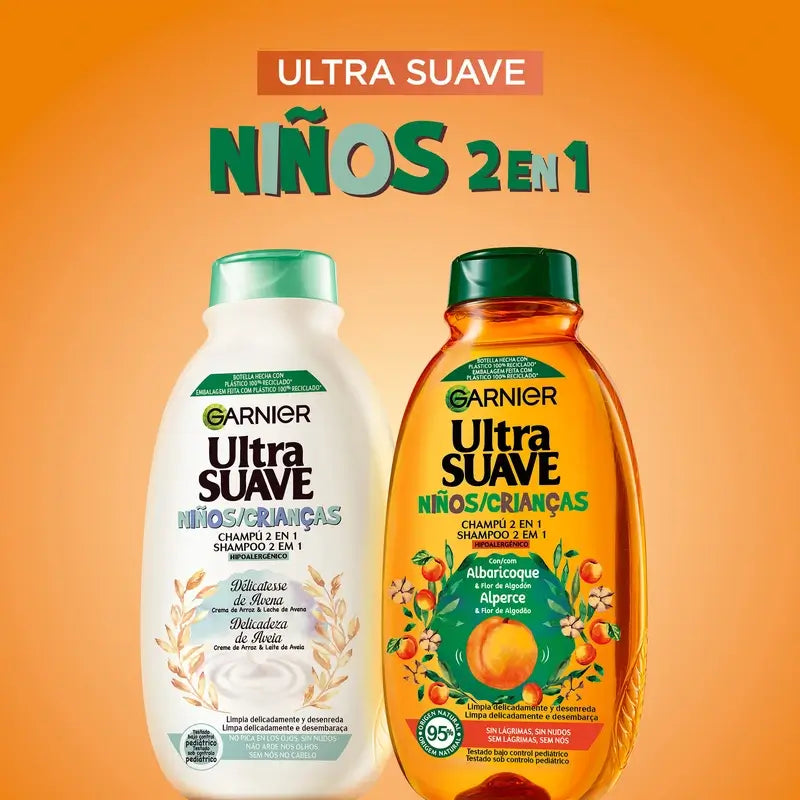 Garnier Original Remedies Ultra Suave 2 v 1 hypoalergénny šampón s vôňou marhúľ, 250 ml