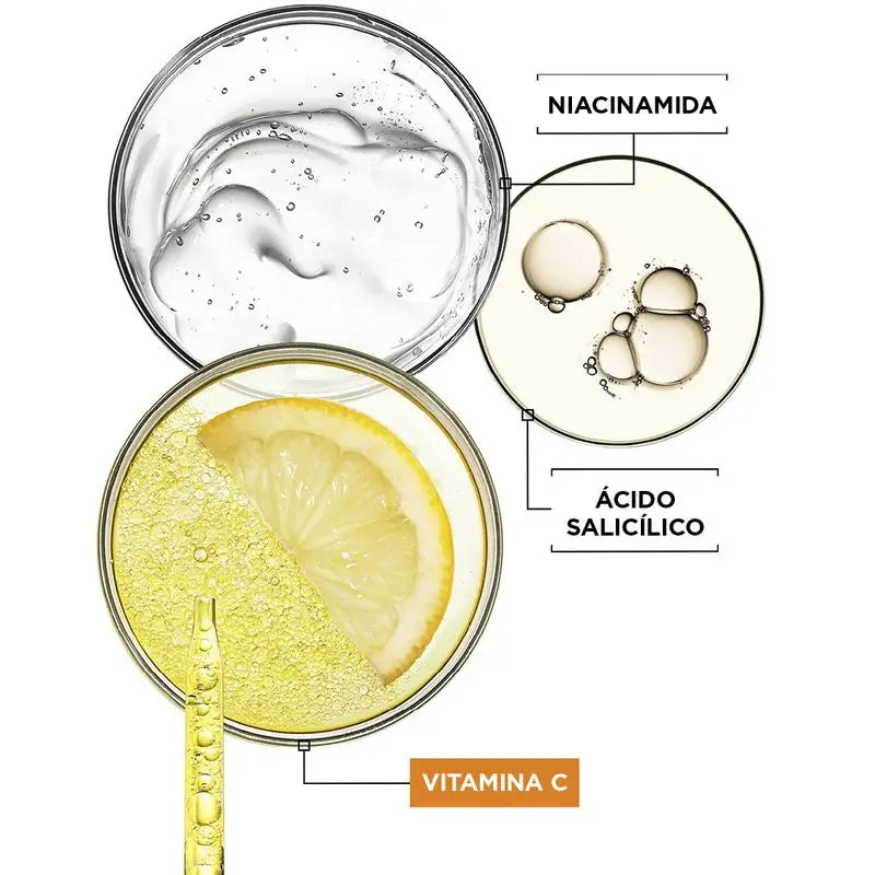 Garnier sérum proti pigmentovým škvrnám s vitamínom C, niacinamidom a salicylovou kyselinou. Znižuje výskyt tmavých škvŕn o 43 %.