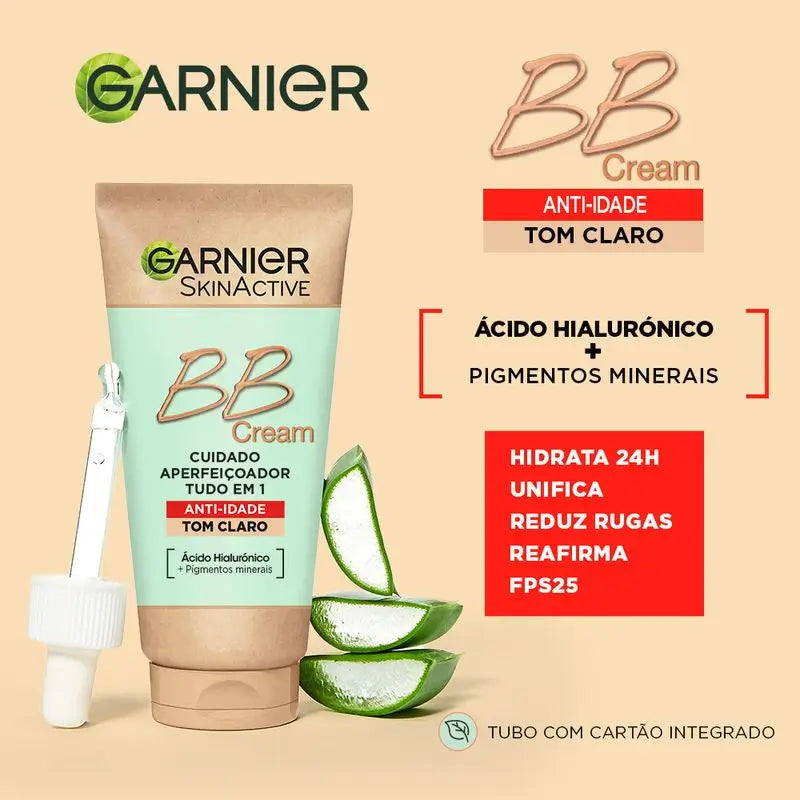 Garnier Skinactive BB krém proti starnutiu, stredný odtieň. Hydratačný krém „všetko v jednom“ s farbou, SPF 15, 50 ml