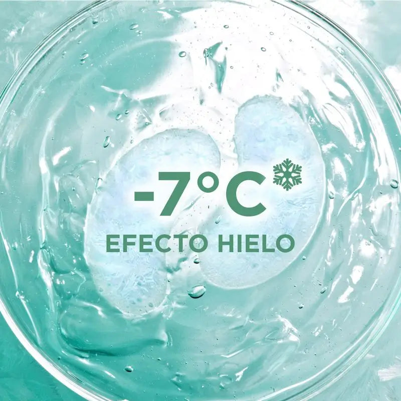 Garnier Tissue Mask Hyaluronic Cryo Jelly proti únave na oblasť okolo očí. 4 % glycerínu + mentol + kyselina hyalurónová.